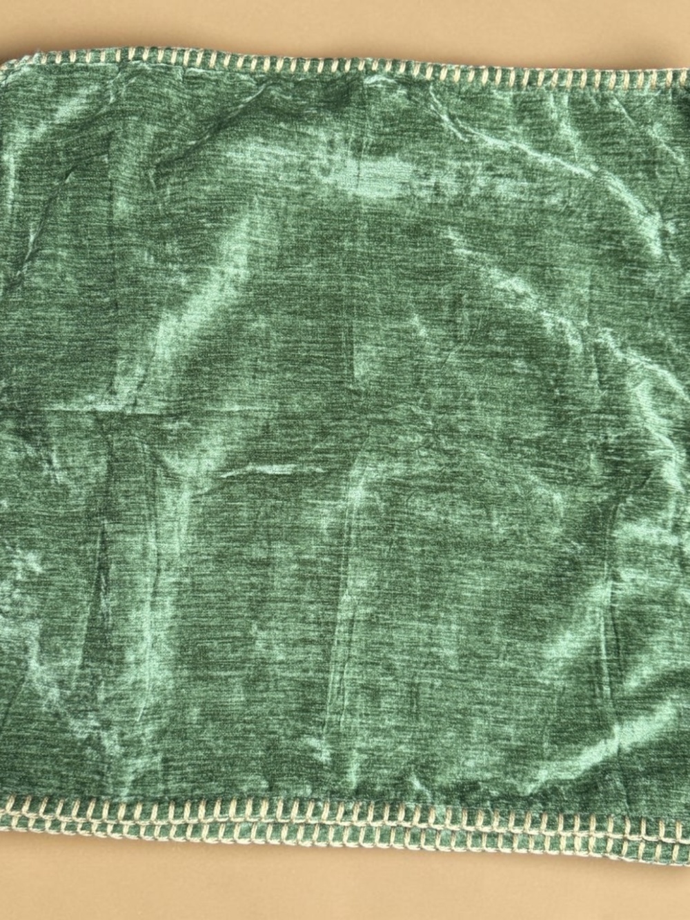 Sage Green Chenille Pillow Covers 18x18 Set of 2 Farmhouse Boho NWOT - Picture 7 of 14